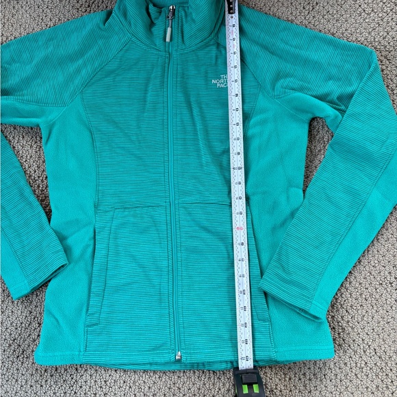 The North Face Full-Zip Fleece Jacket Women's Medium Turquoise Warm Outdoor - Picture 5 of 6